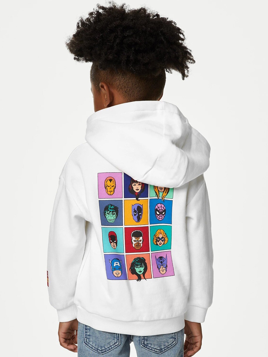 

Marks & Spencer Boys Marvel Printed Pullover Sweatshirt, White