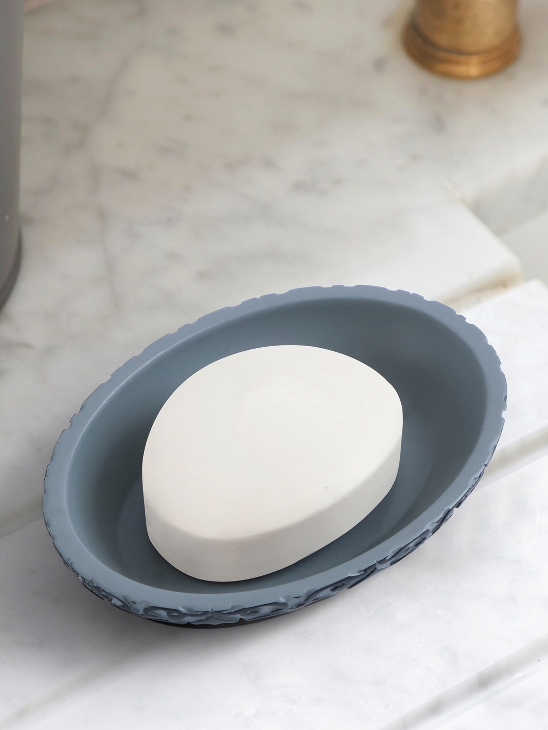 

OBSESSIONS Grey & Black Self-designed Soap Dish