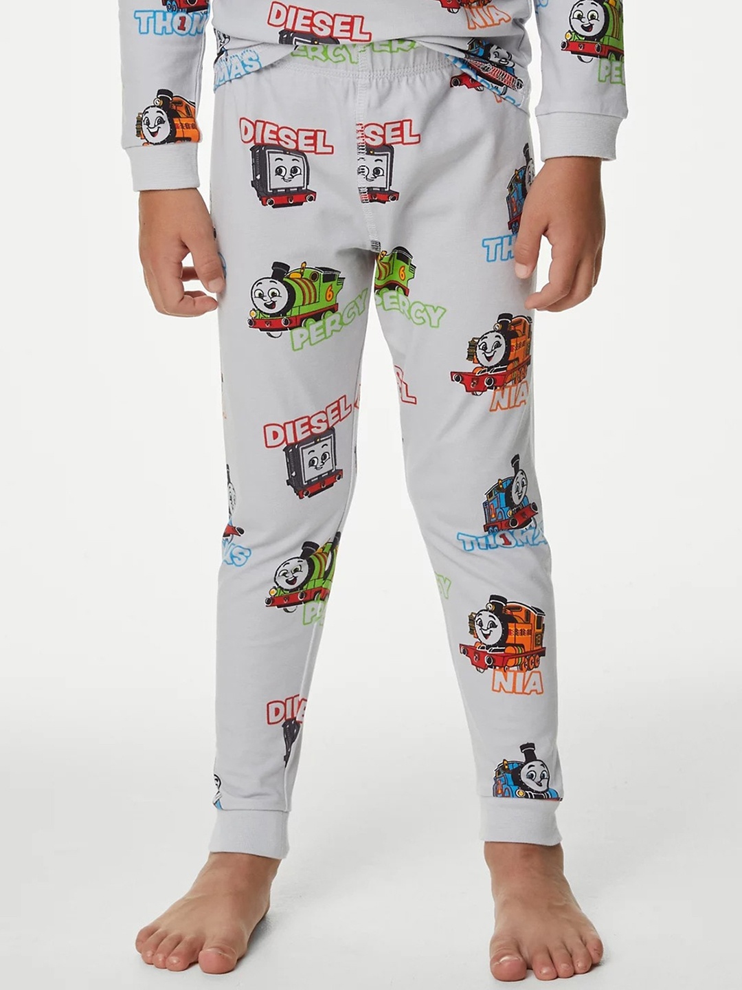 

Marks & Spencer Boys Conversational Printed T-Shirt & Pyjamas, White
