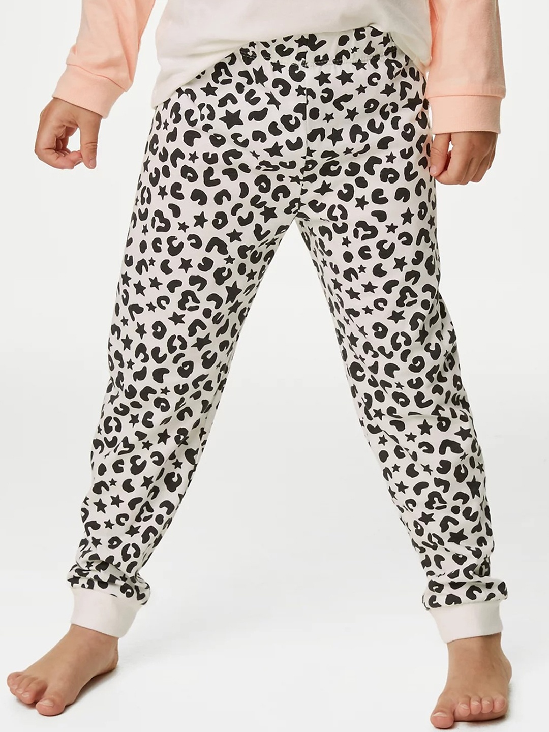 

Marks & Spencer Girls Set Of 2 Printed T-Shirt & Pyjamas, White