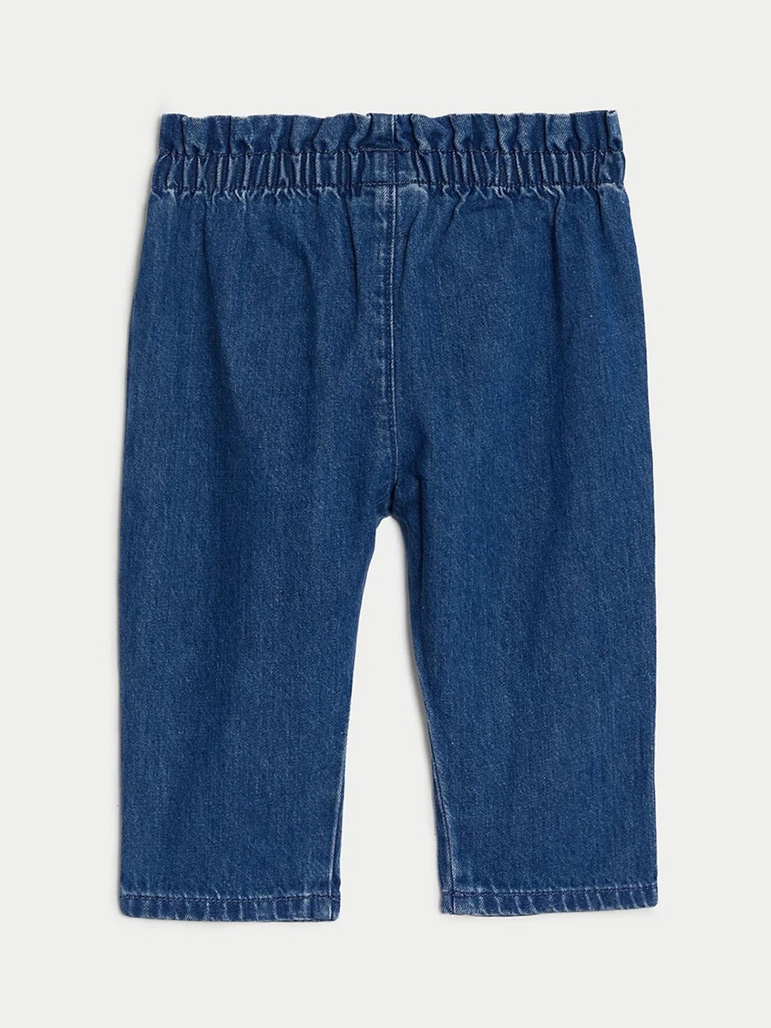 

Marks & Spencer Girls Floral Embroidered Straight Fit Clean Look Jeans, Navy blue