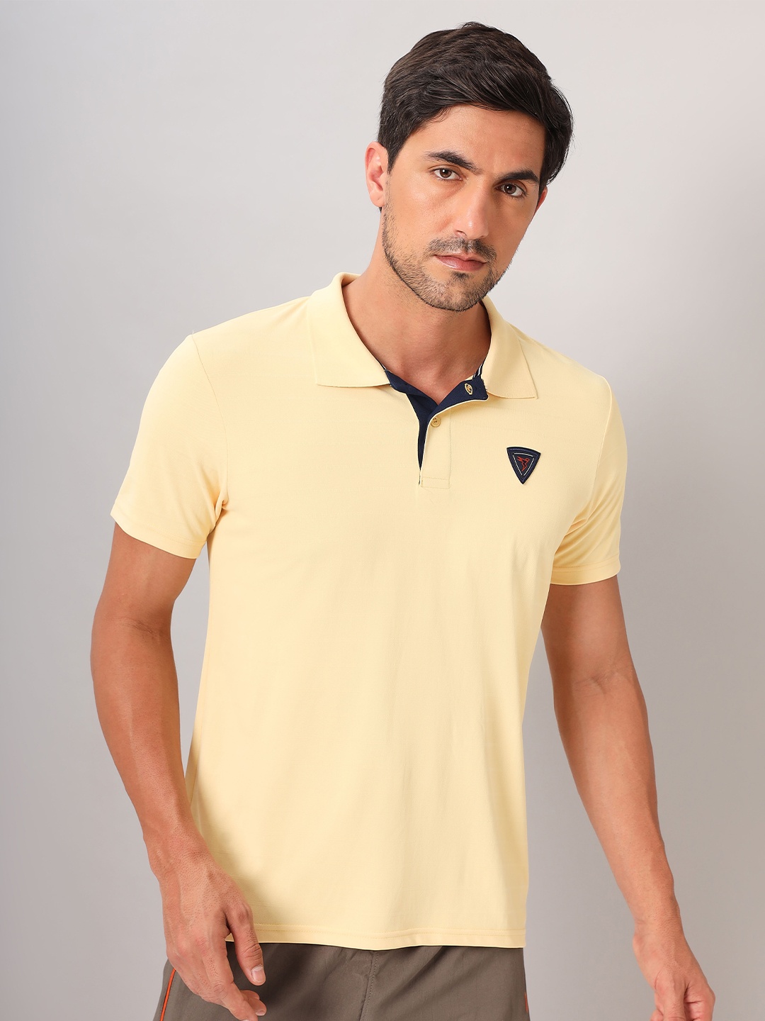 

Technosport Polo Collar Anti Odour Slim Fit Sports T-Shirt, Yellow