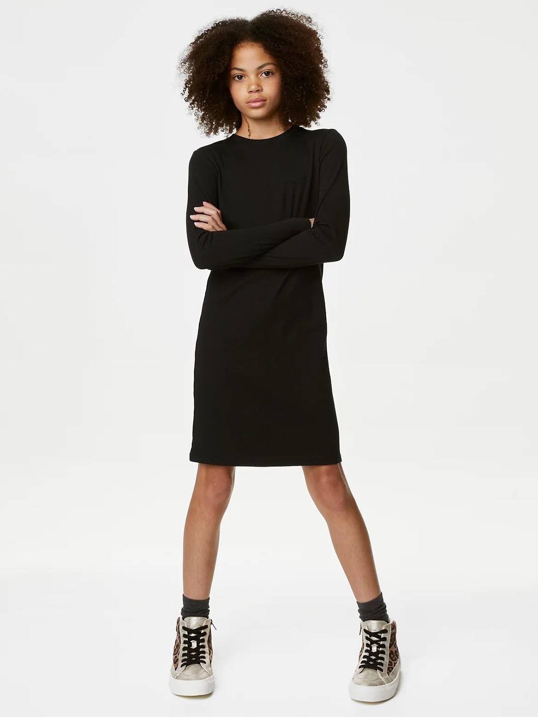 

Marks & Spencer Girls T-shirt Dress, Black