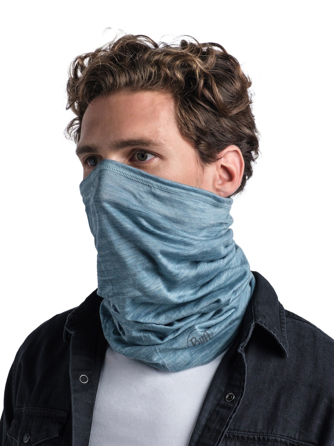 

Original Buff SA Unisex Printed Wool Scarf, Blue