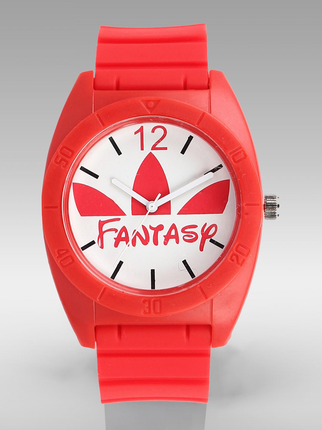 

Fantasy World Kids Printed Dial & Red Straps Analogue Watch FW-9009-RD, White