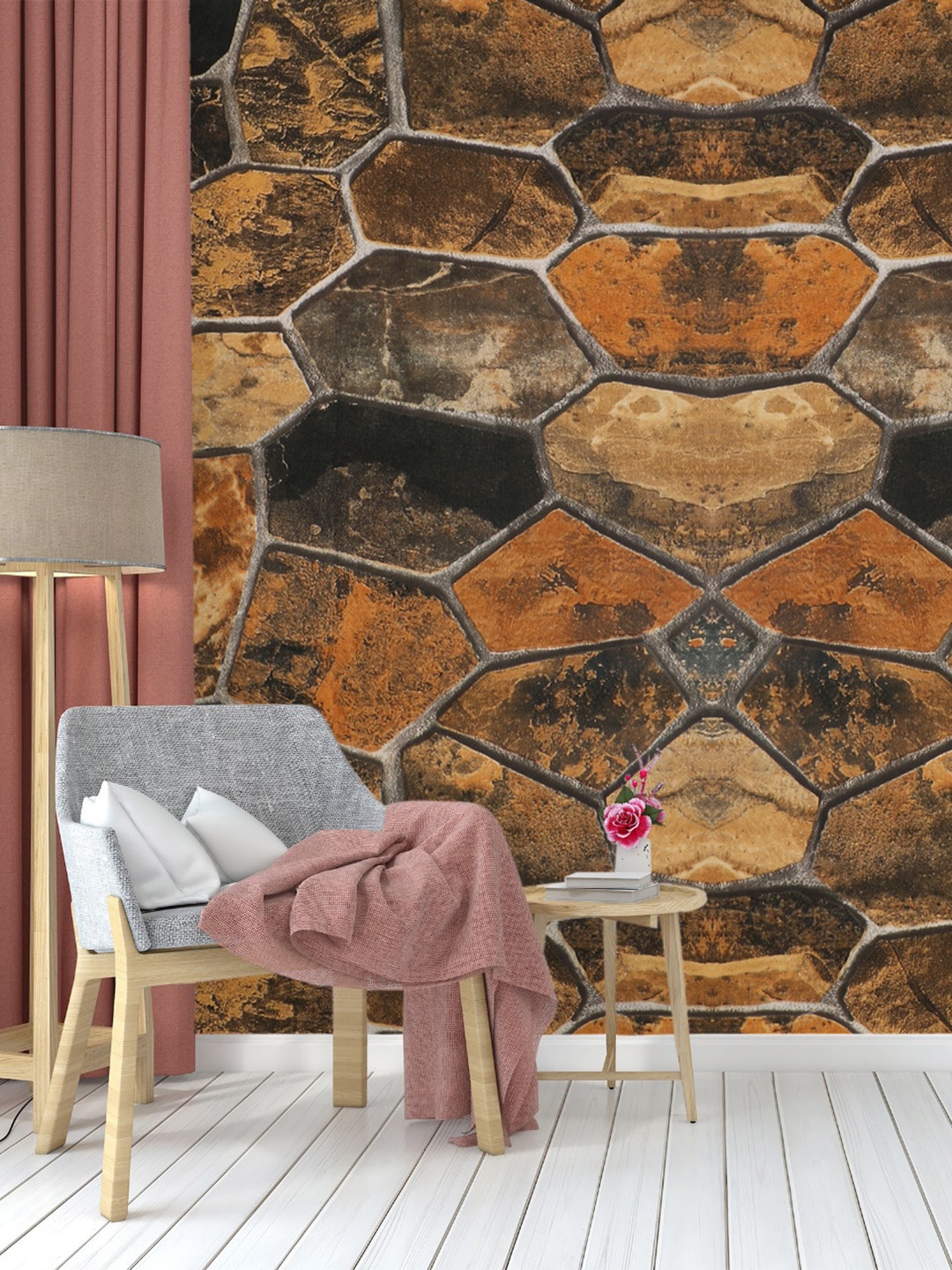 

Dakshya Industries Rust & Brown Abstract Printed Waterproof Self-Adhesive Wallpaper