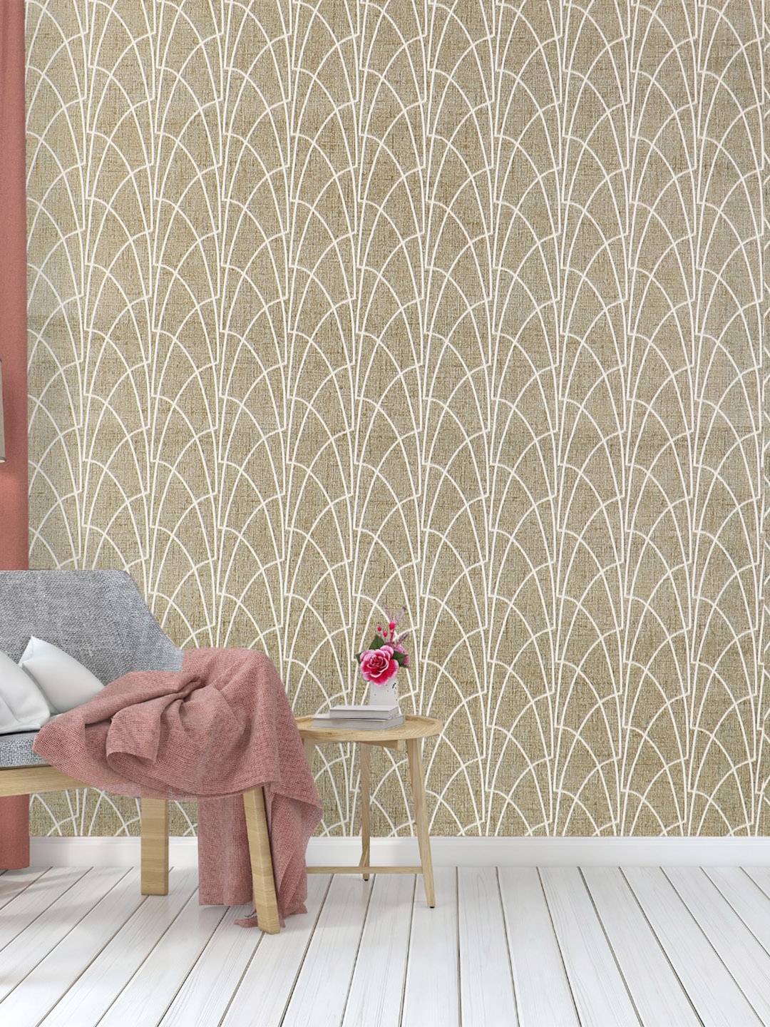 

Dakshya Industries Beige Printed Self-Adhesive Wallpaper