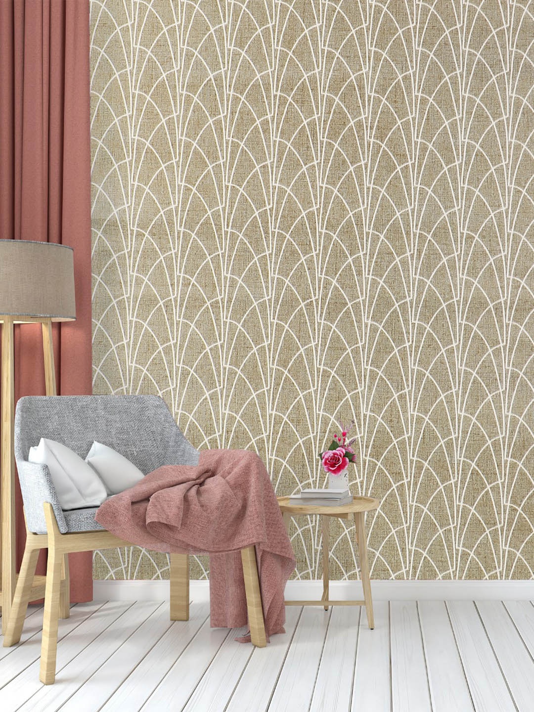 

Dakshya Industries Grey Geometric Printed Self Adhesive Wallpaper