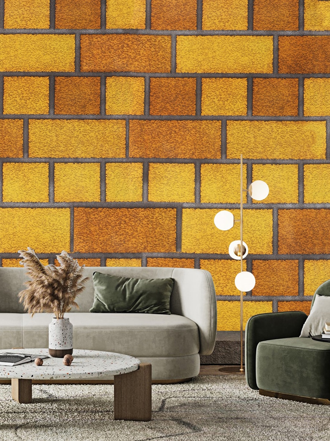 

Dakshya Industries Orange Abstract Printed Self-Adhesive Wallpaper