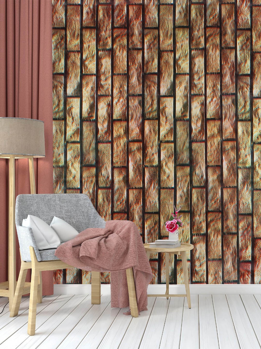 

Dakshya Industries Rust & Brown Abstract Printed Self-Adhesive Wallpaper