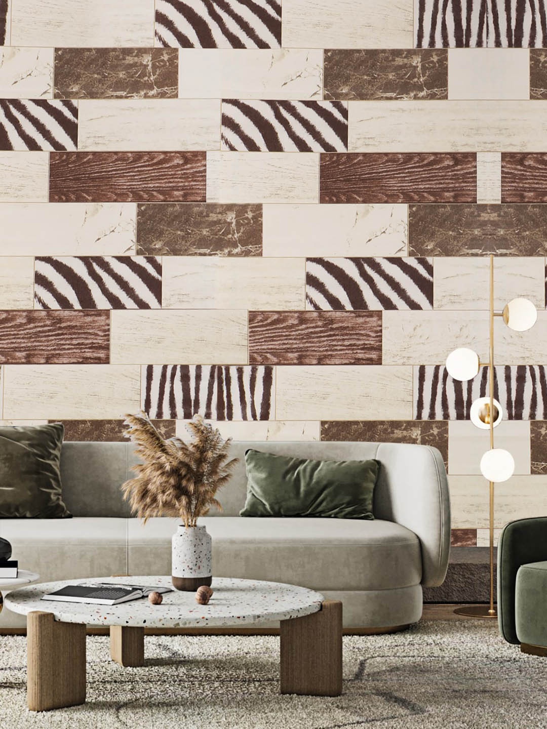 

Dakshya Industries Beige & Brown Abstract Printed Self-Adhesive Wallpaper