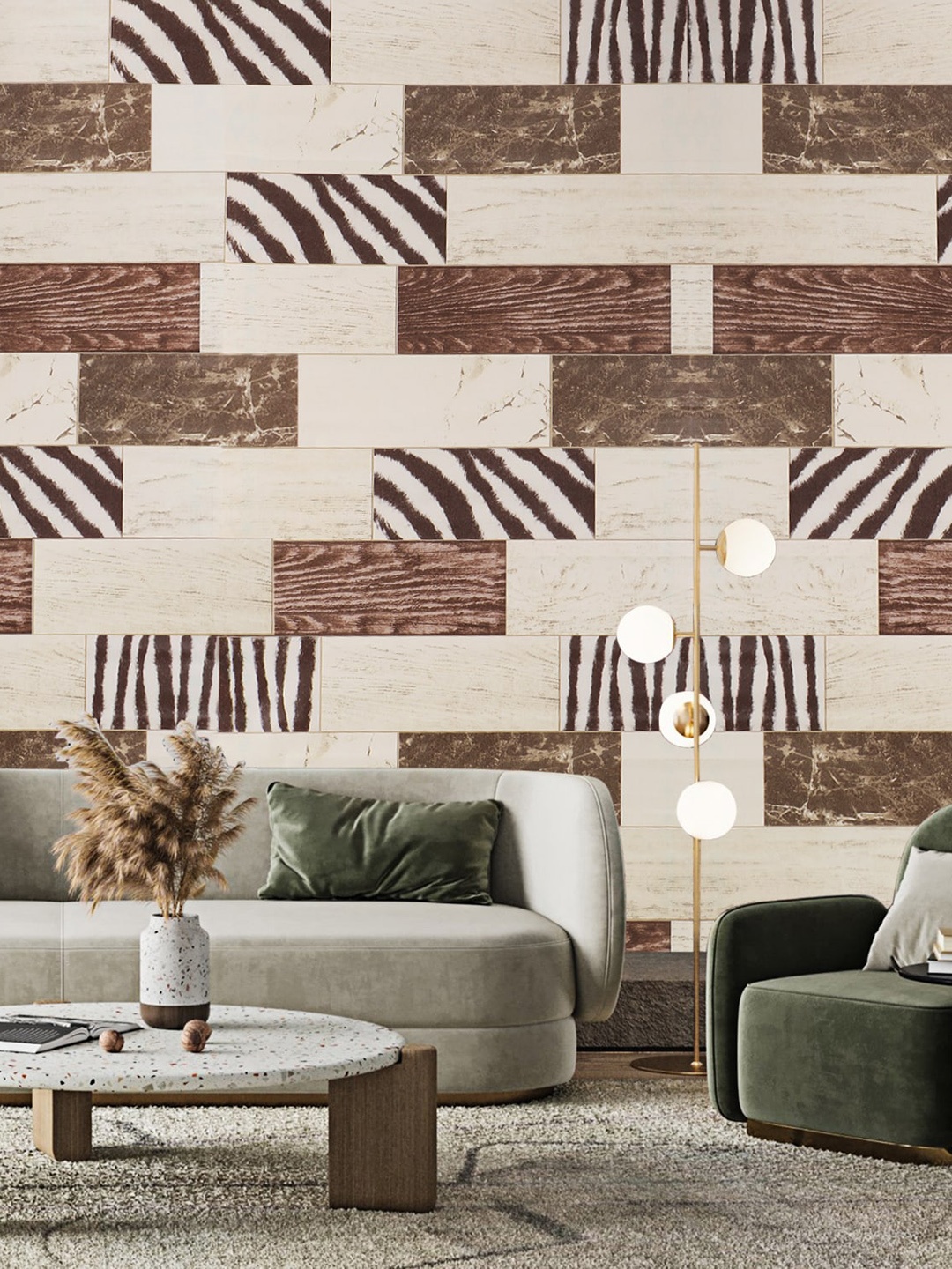 

Dakshya Industries Beige & Brown Abstract Printed Self Adhesive Wallpaper