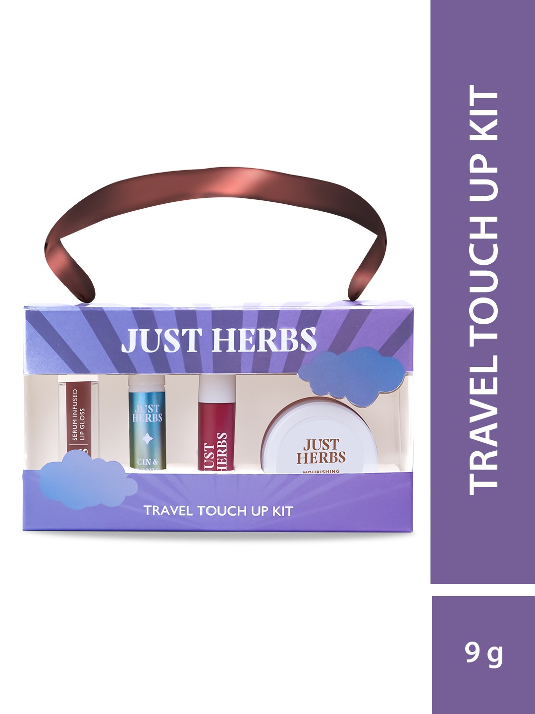 

Just Herbs Set Of 4 Travel Touch Up Makeup Kit, Pink