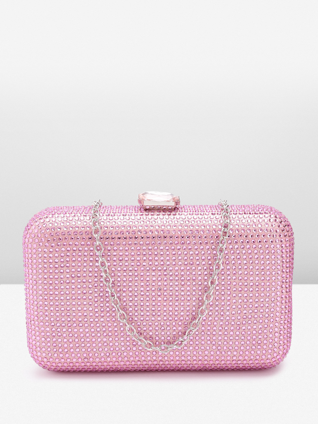

Lino Perros Embellished Party Box Clutch, Pink