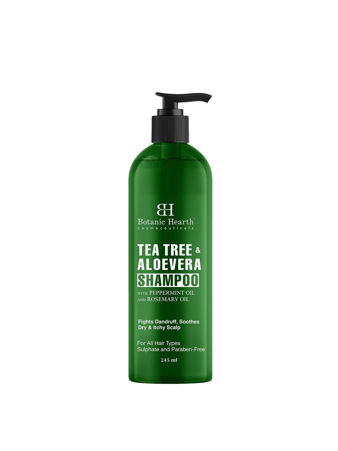 

Botanic Hearth Tea Tree & Aloe Vera Shampoo - 245ml, Green