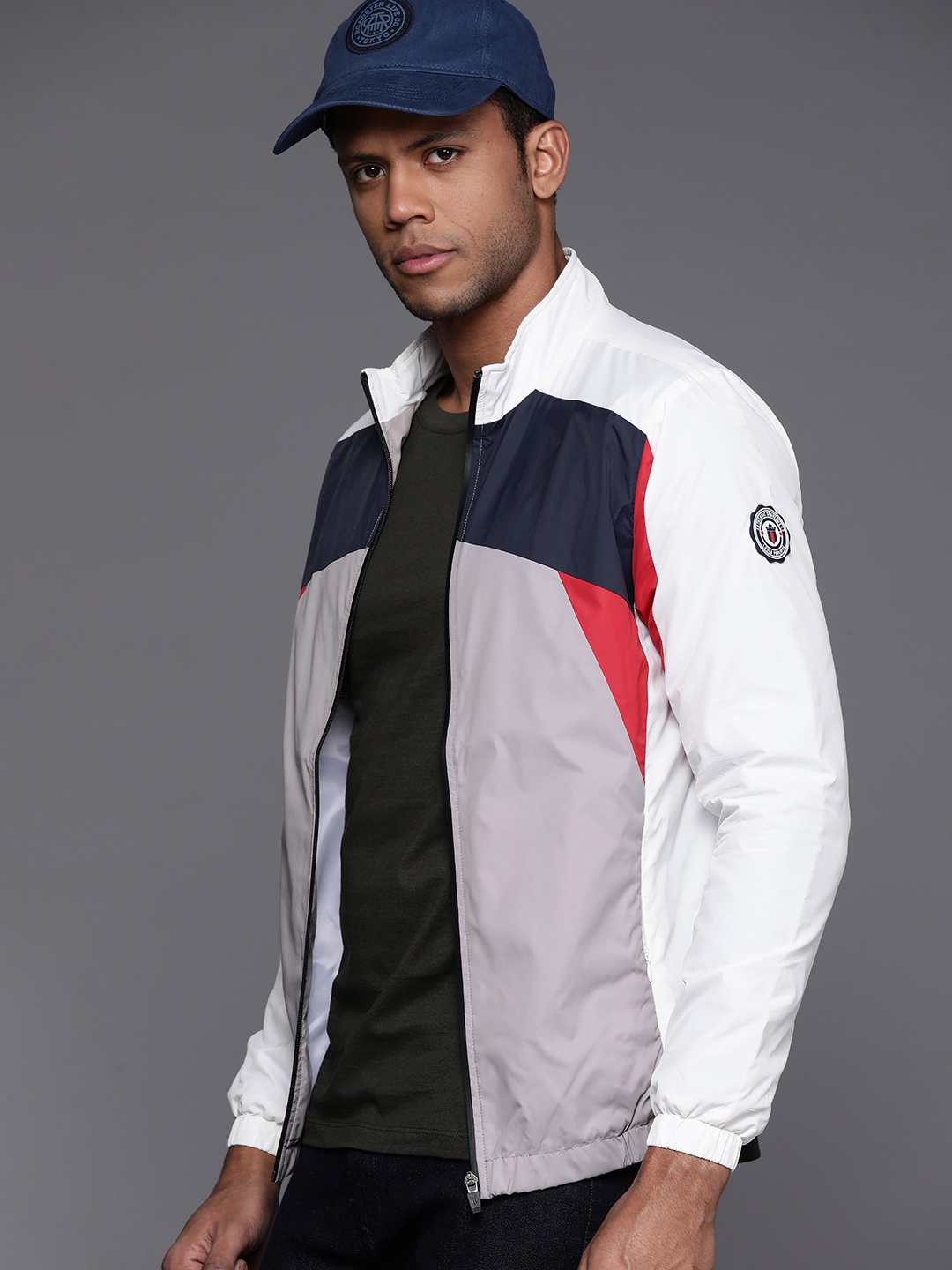 

Louis Philippe Sport Colourblocked Tailored Jacket, White