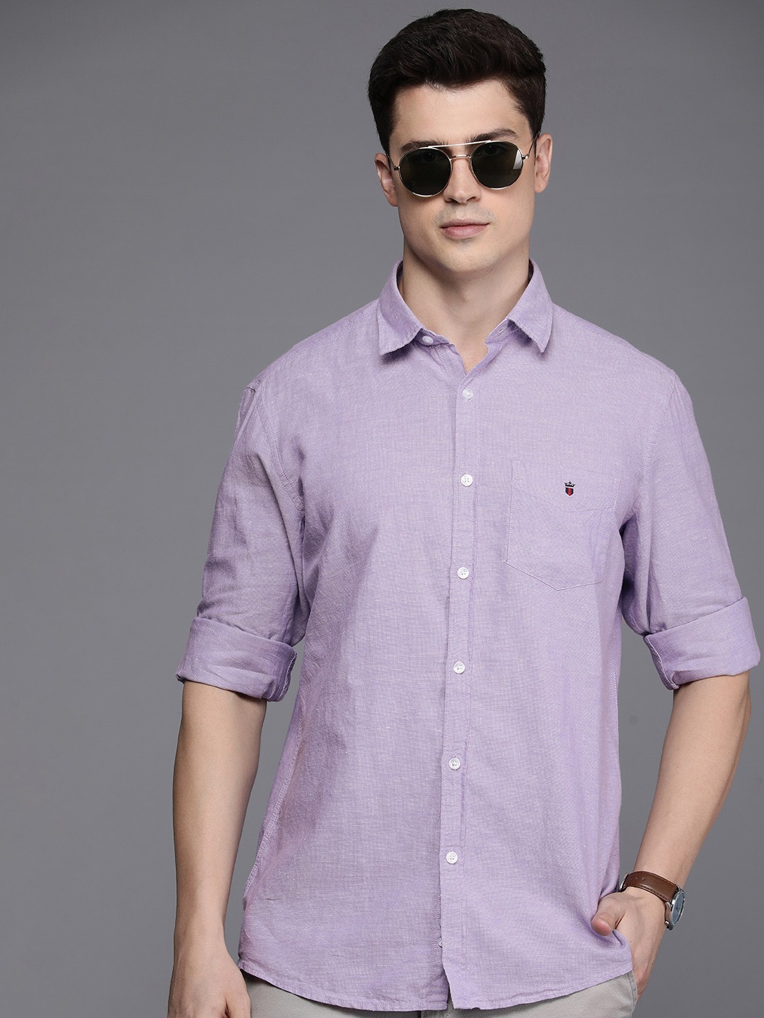 

Louis Philippe Sport Slim Fit Casual Shirt, Lavender