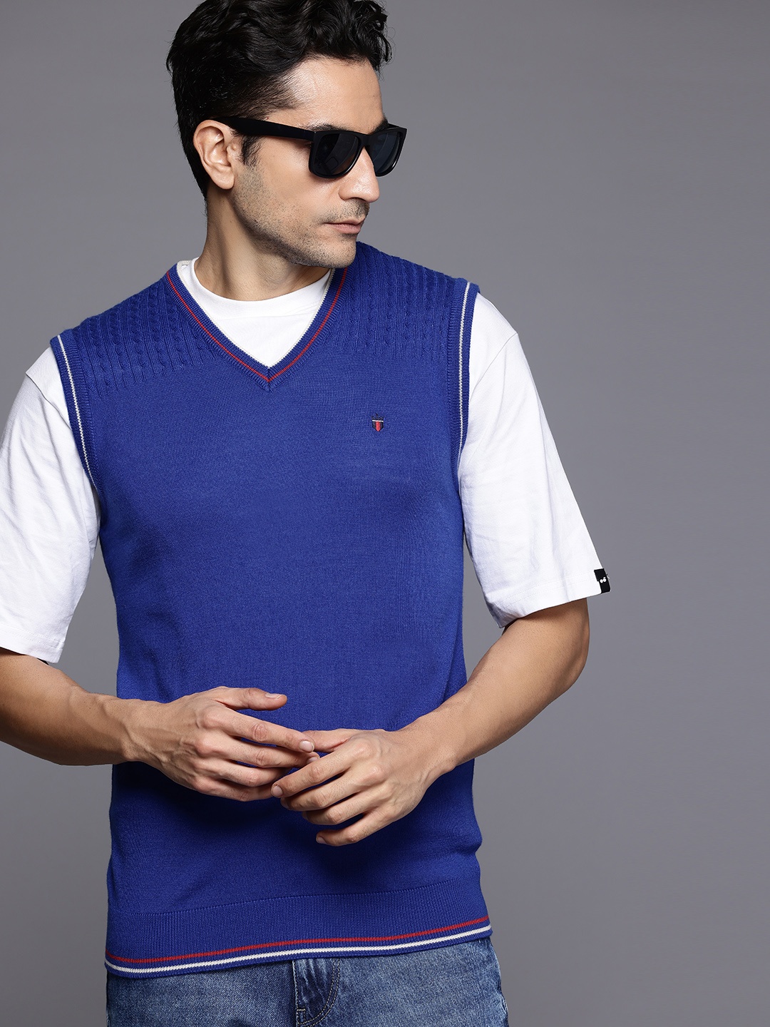 

Louis Philippe Sport Sweater Vest, Blue