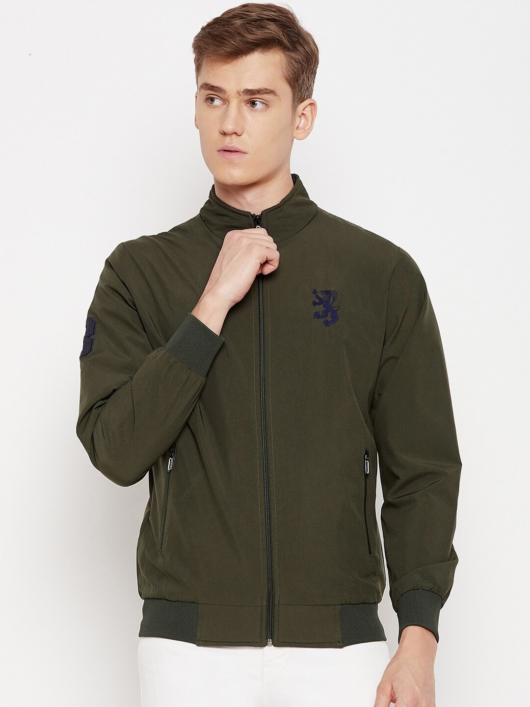 

PERFKT-U Lightweight Antimicrobial Water Repellent Sports Jacket, Olive
