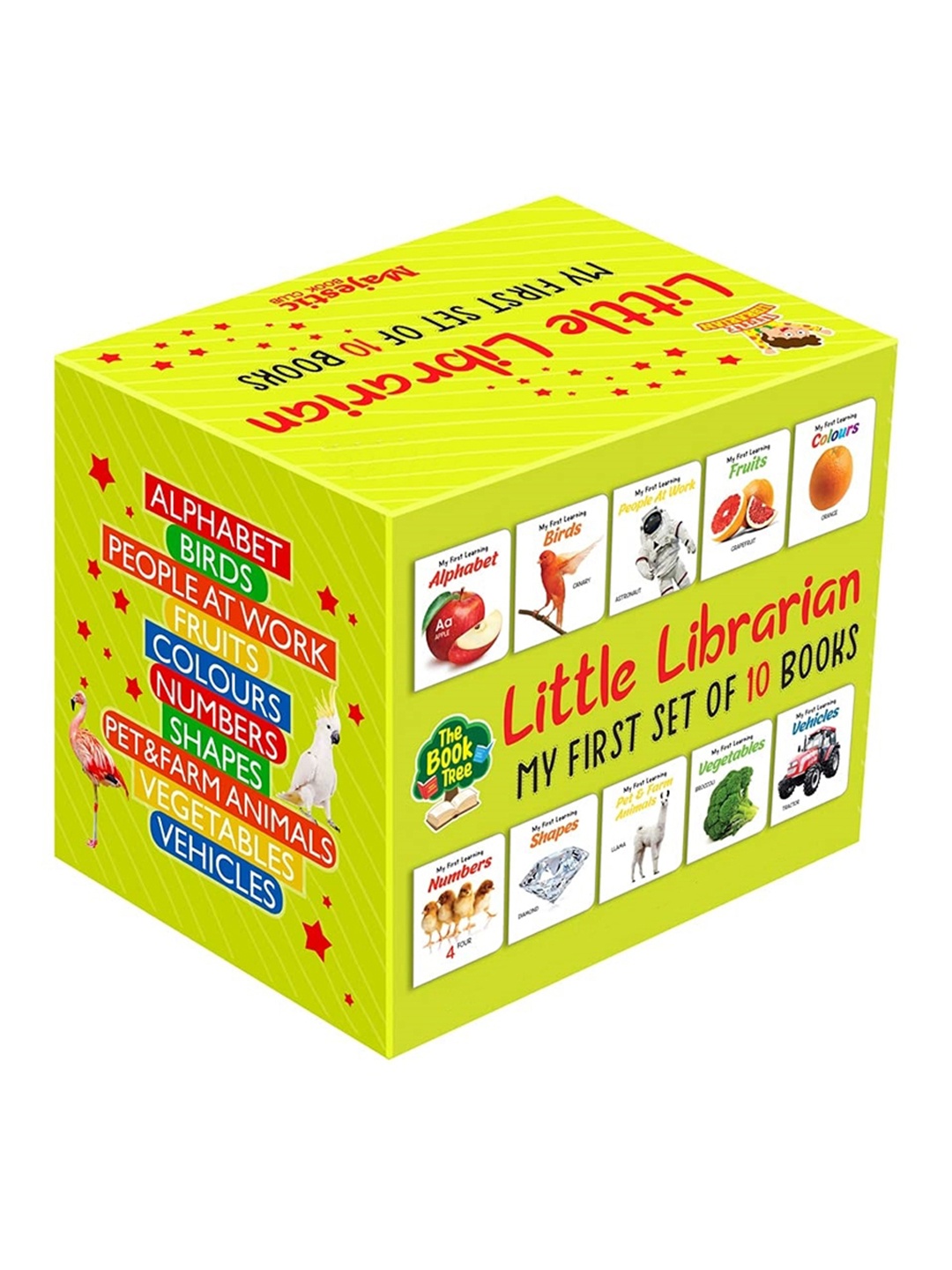

MUREN Pack Of 10 My First learning Library Books Play Set, Yellow