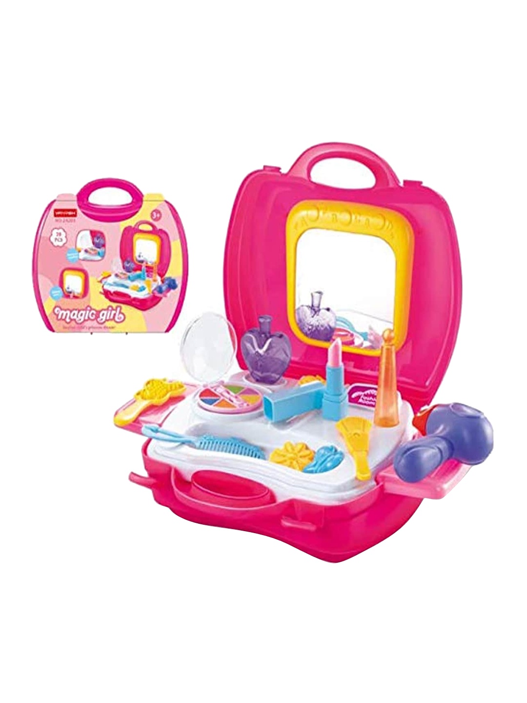 

MUREN Kids Beauty Makeup Suitcase Play Toy, Pink