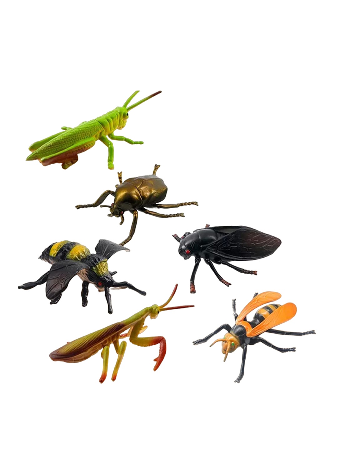 

MUREN Kids Real Looking Fake Insects Toy Figures Educational Toys, Green