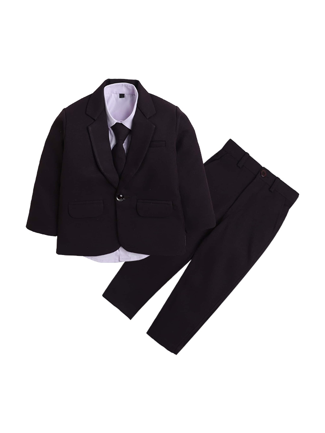 

Lil homies Boys Single-Breasted Three-Piece Suit, Burgundy