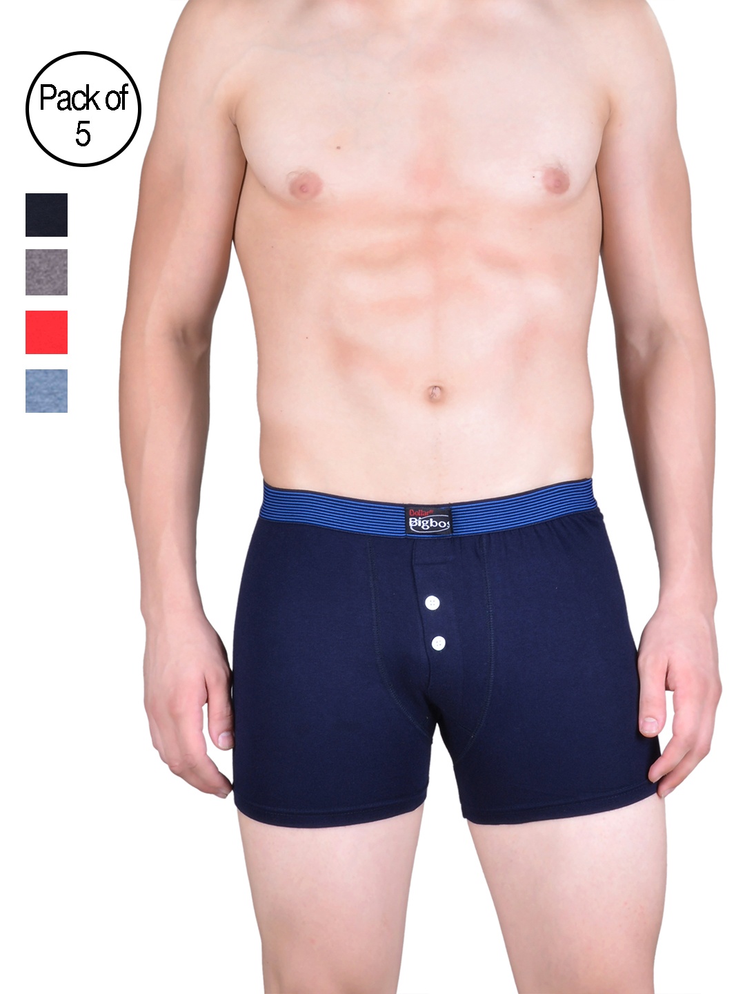 

Dollar Bigboss Men Pack of 5 Trunks MDTR02-PO5, Multi