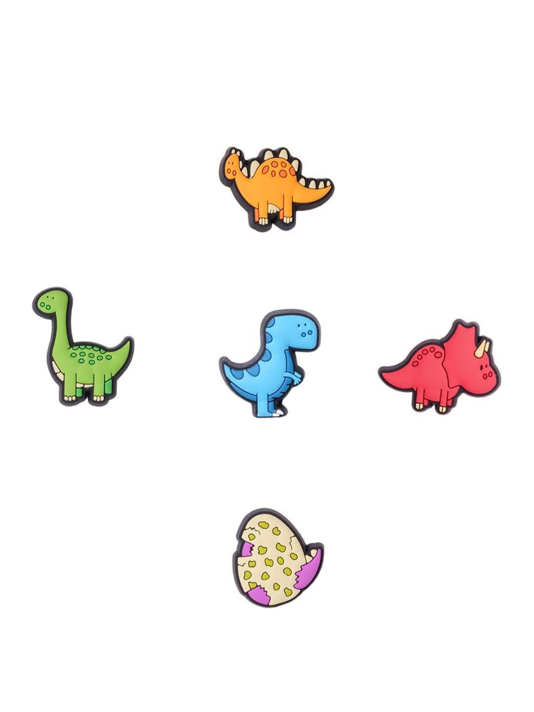 

Crocs Boys Set of 5 Gone Gamin Shoe Charms Jibbitz, Green
