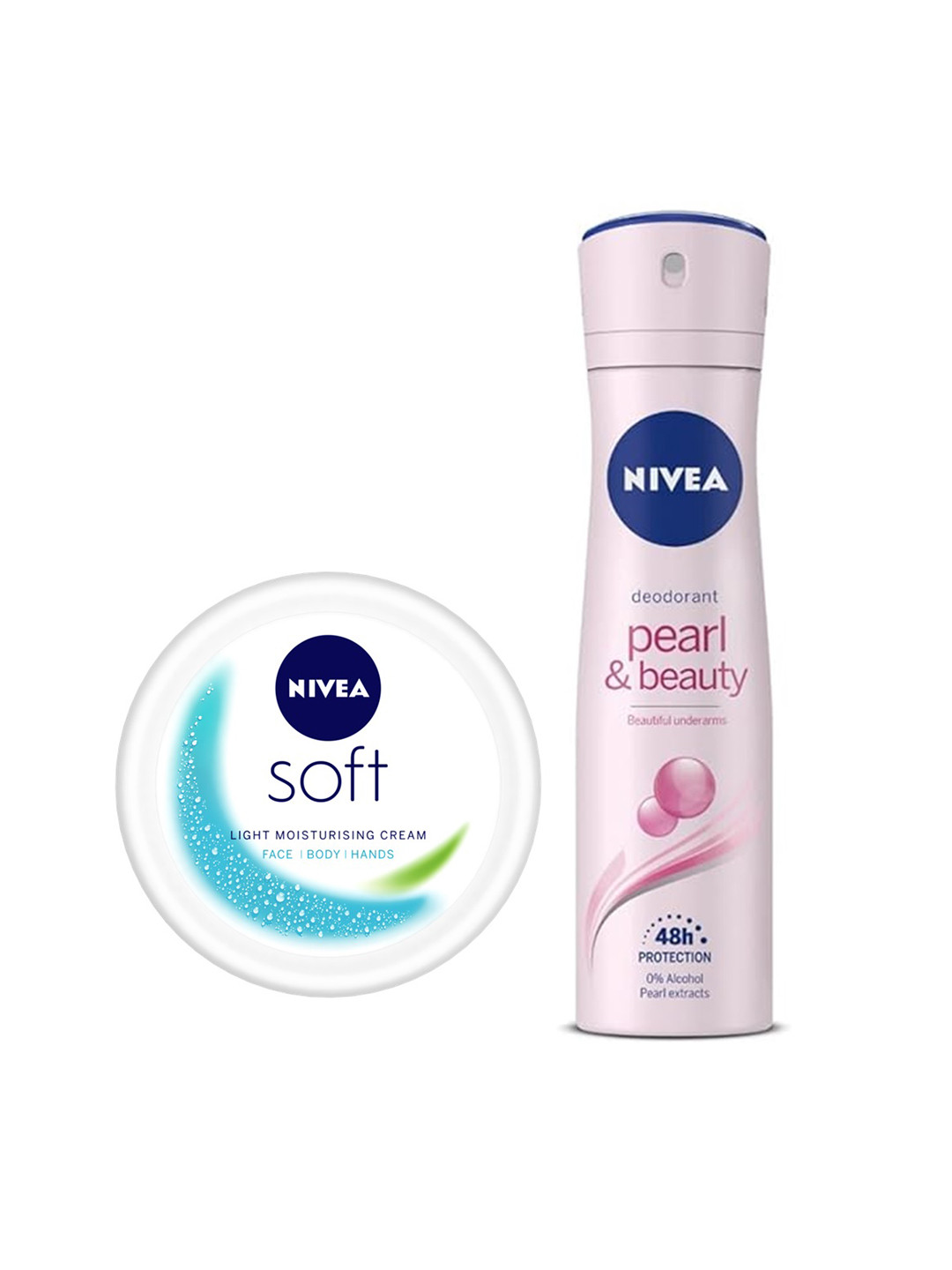 

Nivea Outdoor Care Combo - Soft Moisturiser 300ml & Pearl & Beauty Deo Spray 92g, White