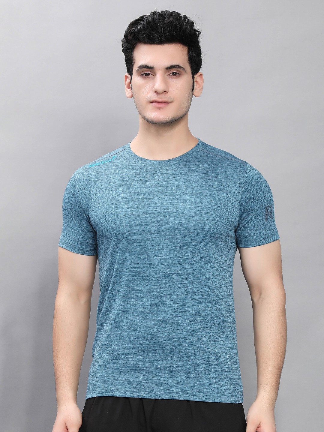 

SPORT SUN Round Neck Short Sleeves T-shirt, Blue