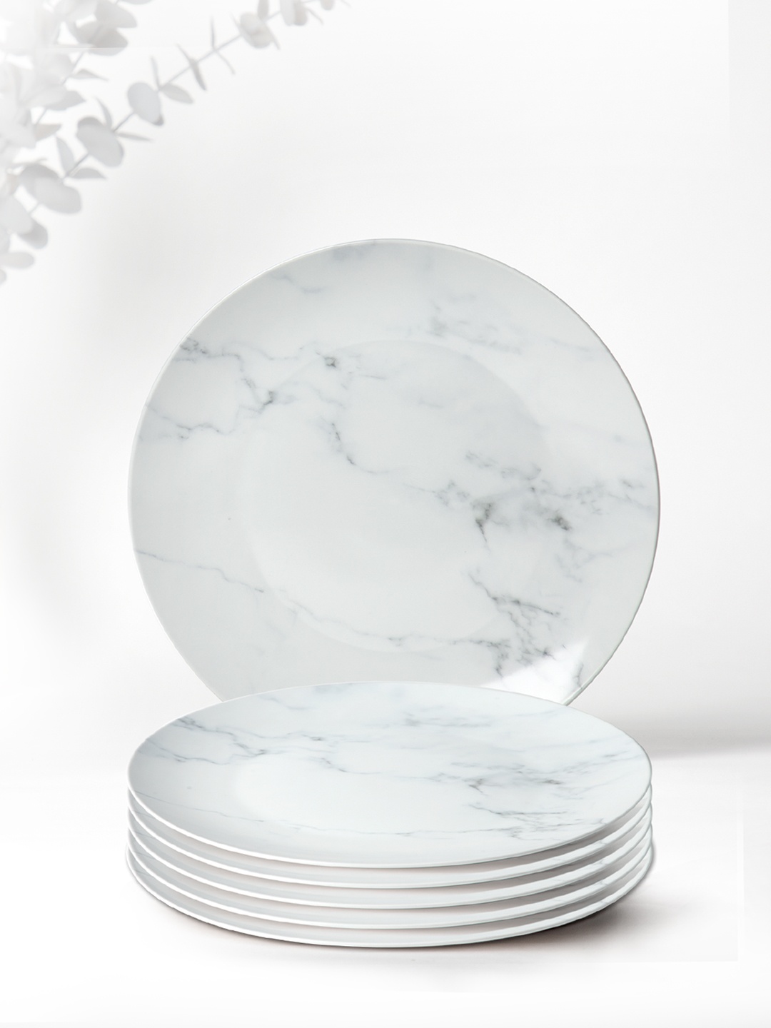 

Anko White & Grey 6 Pieces Printed Stoneware Glossy Plates
