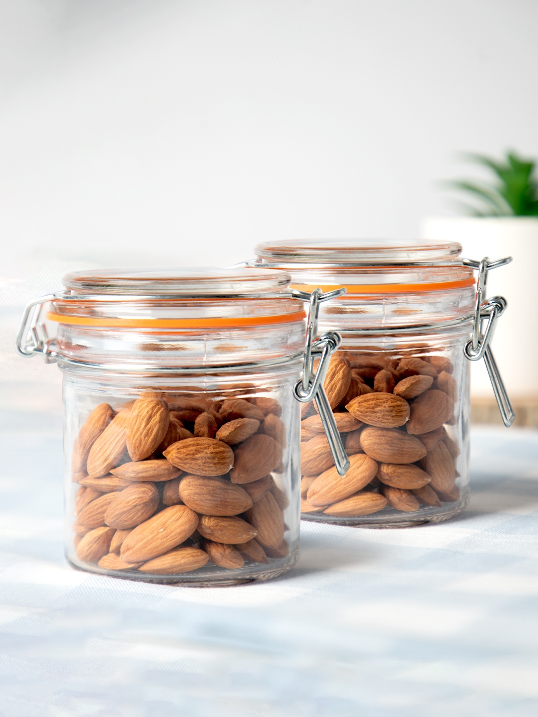 

Anko Set of 2 Glass Jar, Transparent