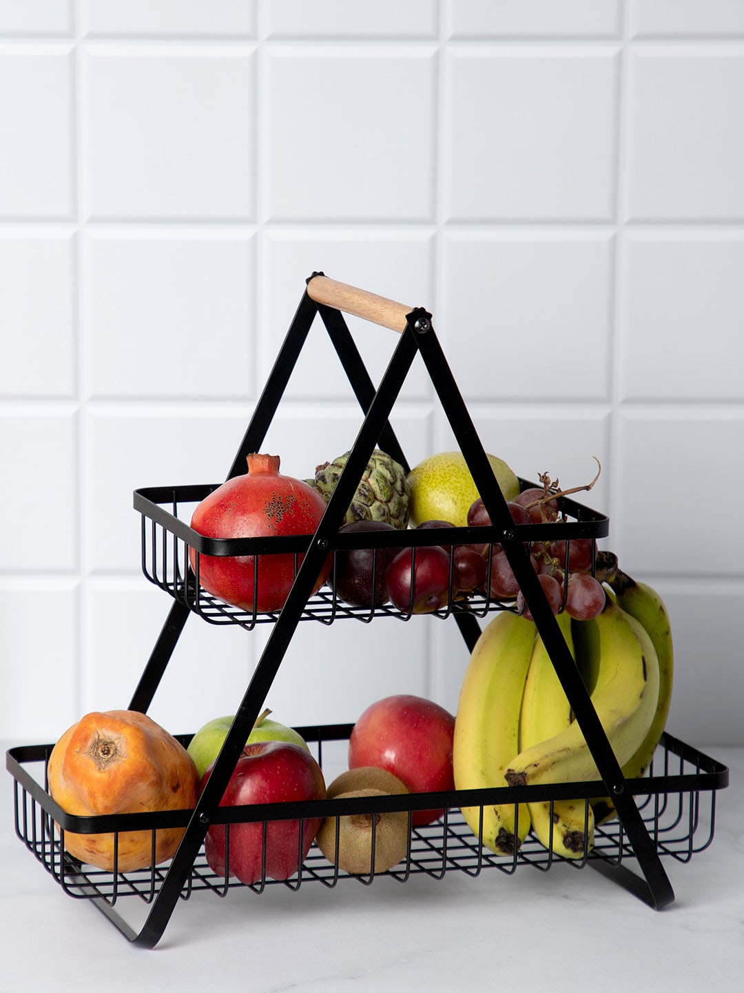 

Anko Black Rust Resistant Iron Storage Basket