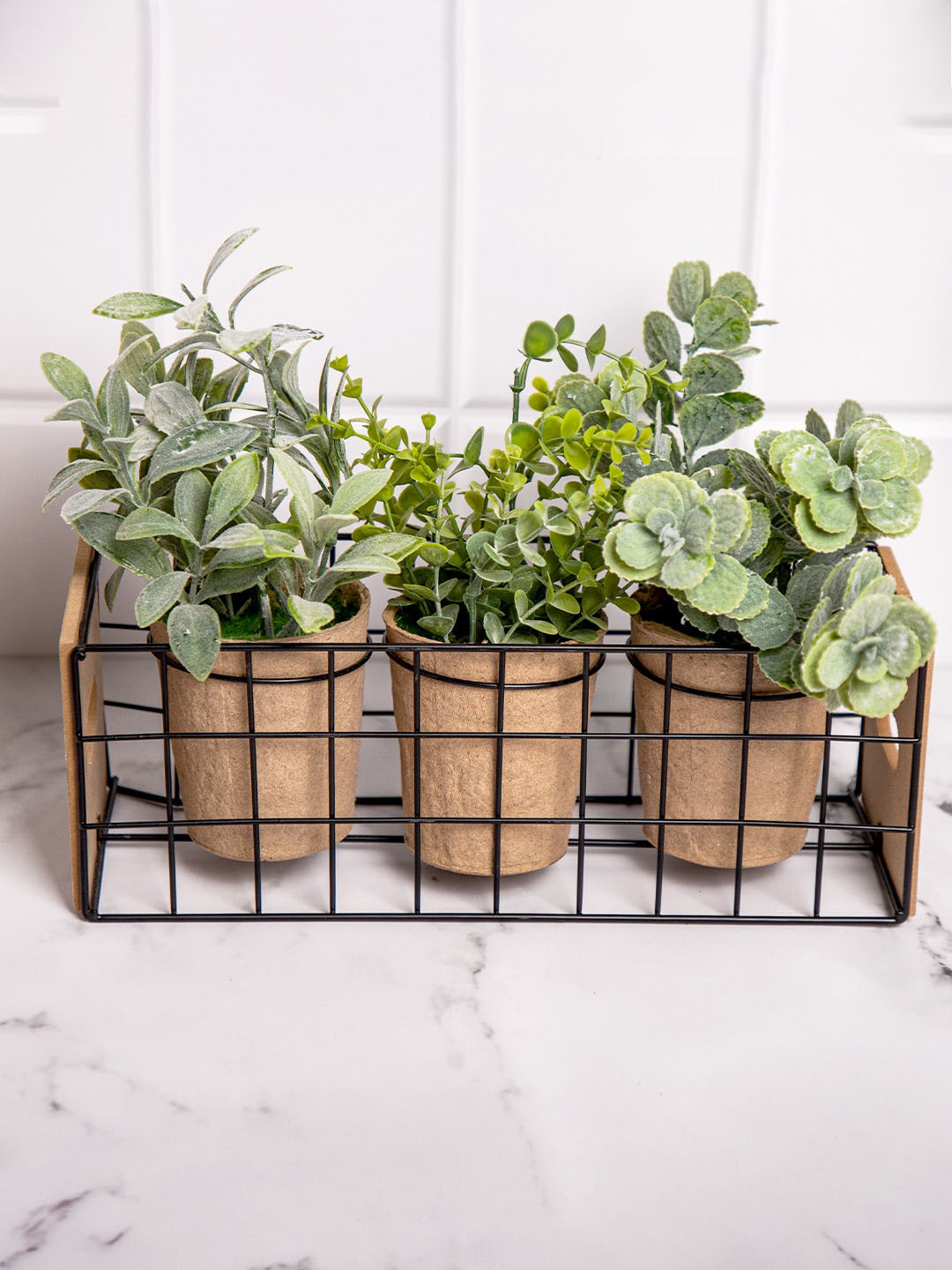 

Anko 3-Pcs Green Artificial Herbs With Planter