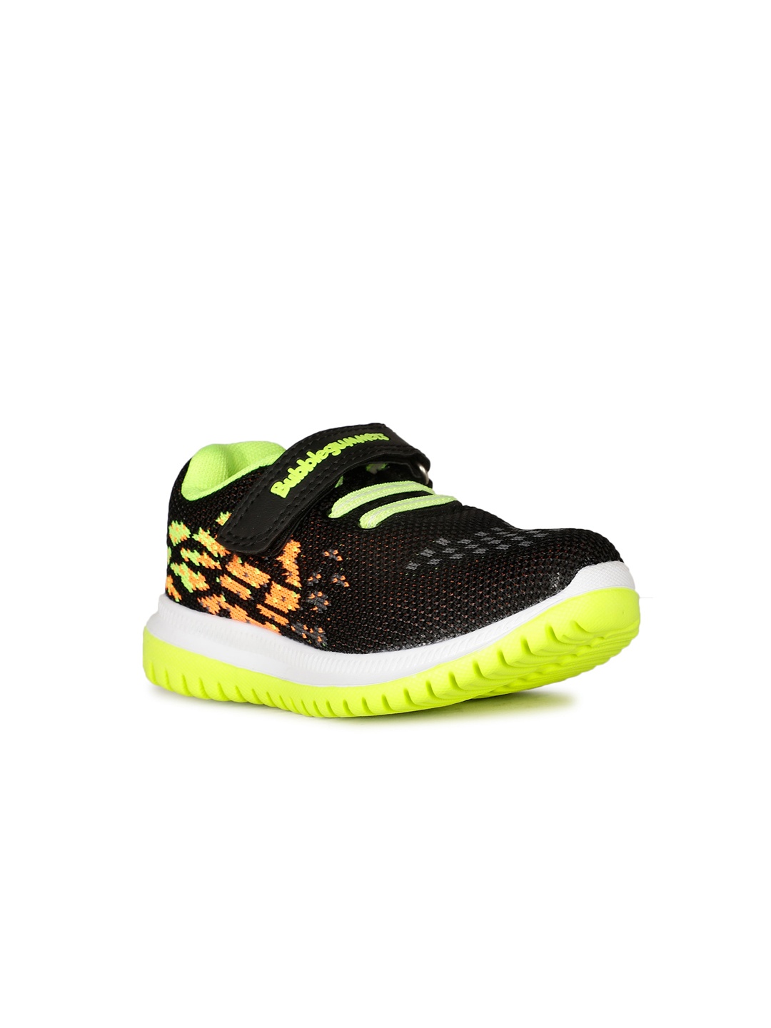 

Bubblegummers Kids Textured Velcro Sneakers, Black