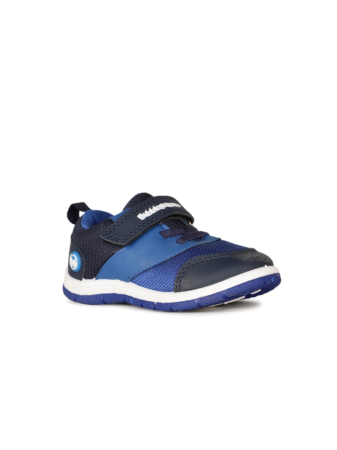 

Bubblegummers Kids Textured Comfort Insole Mesh Basics Sneakers With Velcro Closure, Navy blue