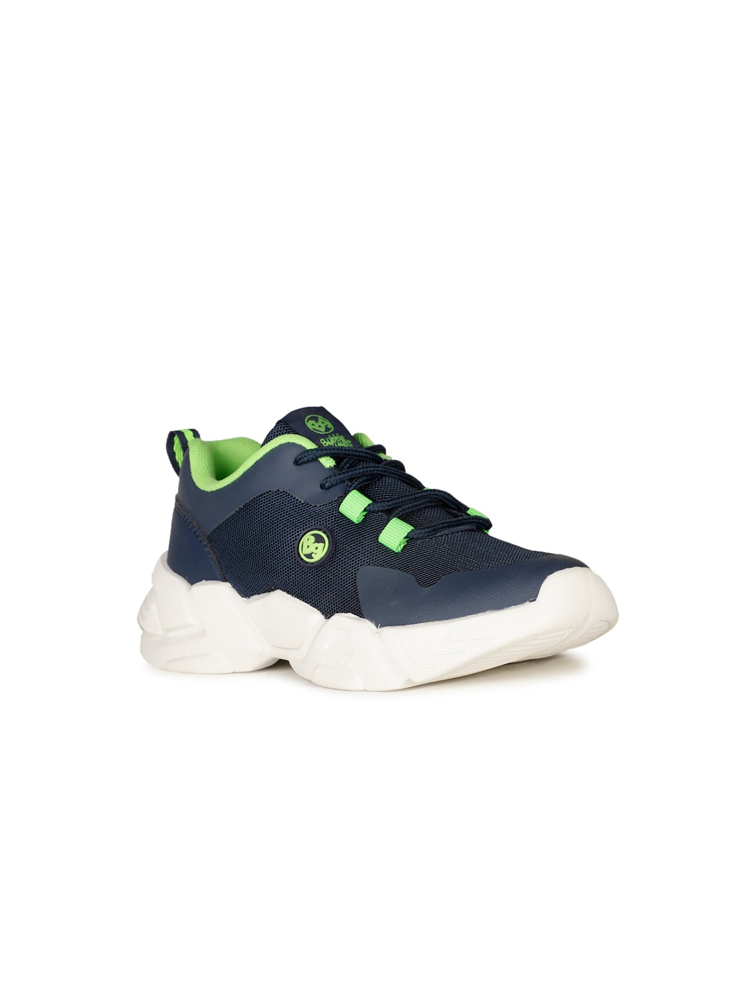 

Bubblegummers Boys Textured Lace-Up Sneakers, Navy blue