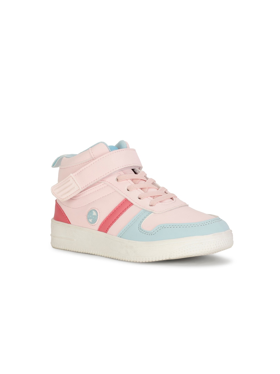 

Bubblegummers Boys Colourblocked Velcro Sneakers, Pink