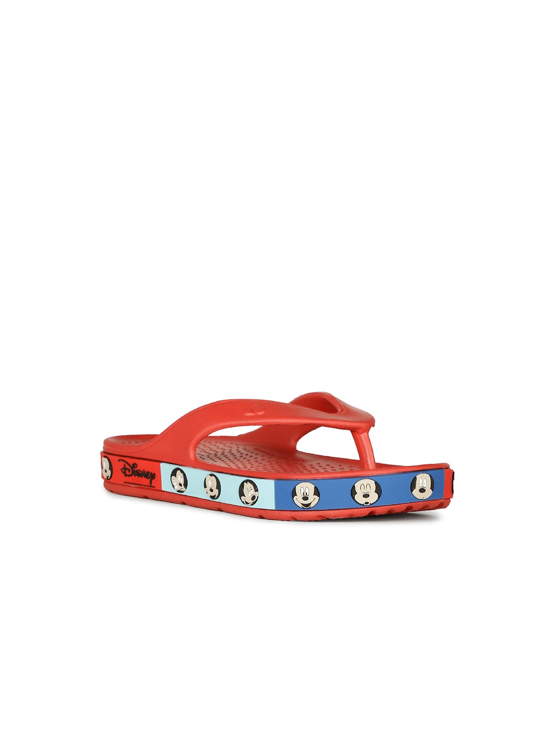 Floatz Girls Mickey Mouse Printed Thong Flip-Flops, Red
