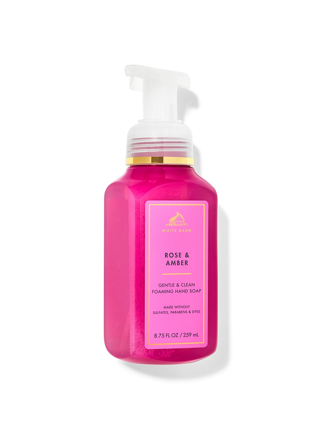 

Bath & Body Works Rose & Amber Gentle & Clean Foaming Hand Soap - 259 ml, Pink
