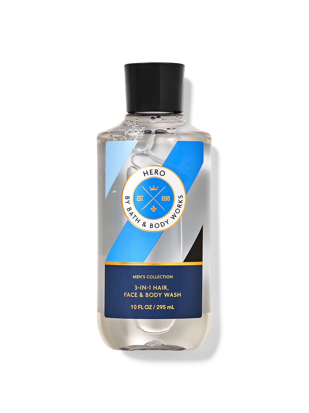 

Bath & Body Works Men Hero 3 in 1 Hair, Face & Body Wash - 295 ml, Transparent