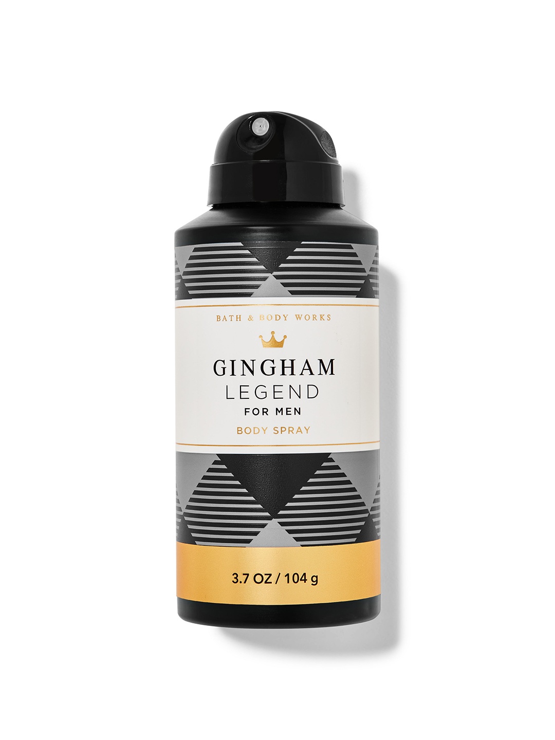 

Bath & Body Works Men Gingham Legend Body Spray - 104 g, Black