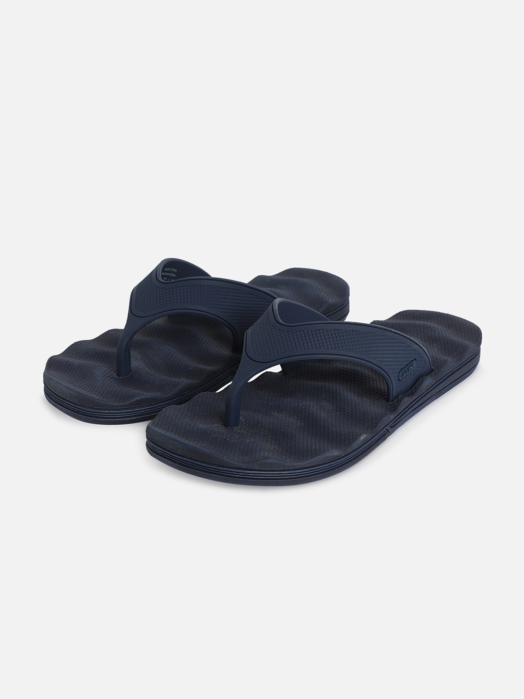 

ALDO Men Textured Thong Flip-Flops, Navy blue