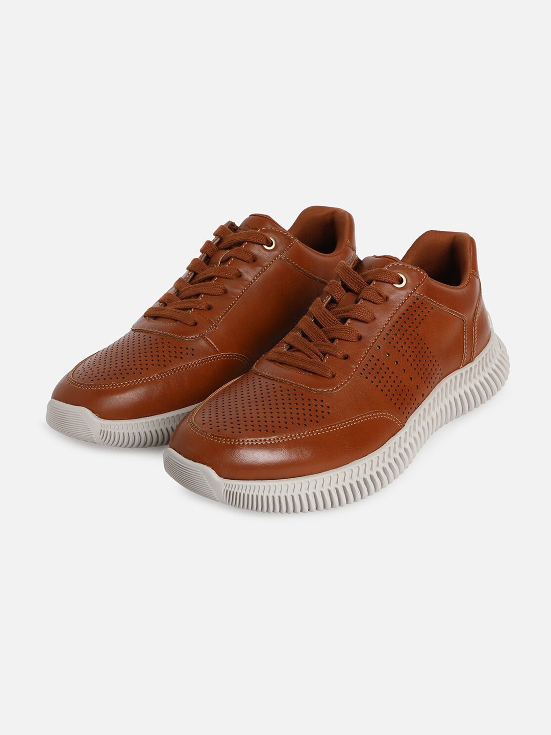 

ALDO Men Rioga Perforated Sneakers, Tan