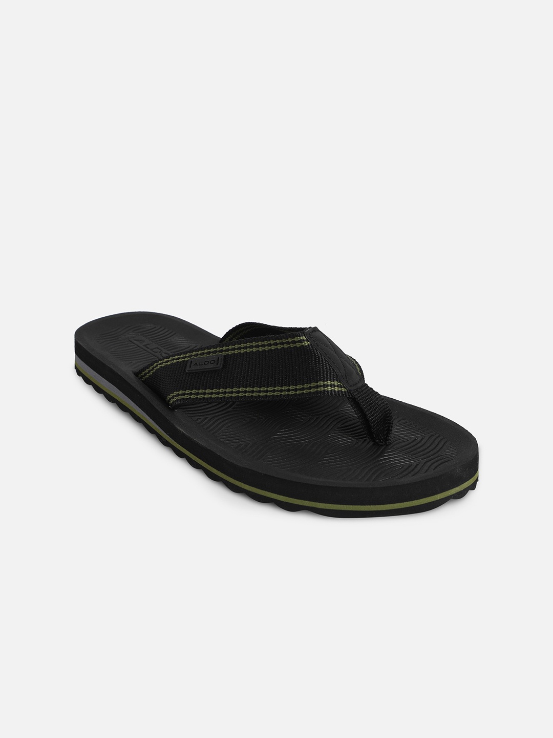 

ALDO Men Textured Thong Flip-Flops, Black