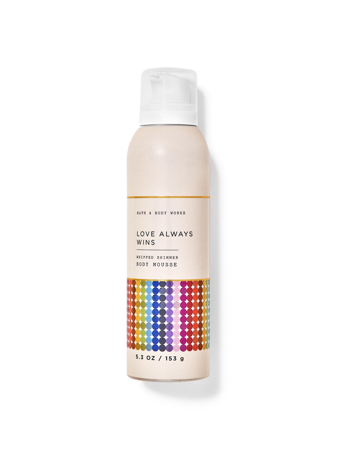 

Bath & Body Works Love Always Wins Whipped Shimmer Body Mousse - 153g, Beige