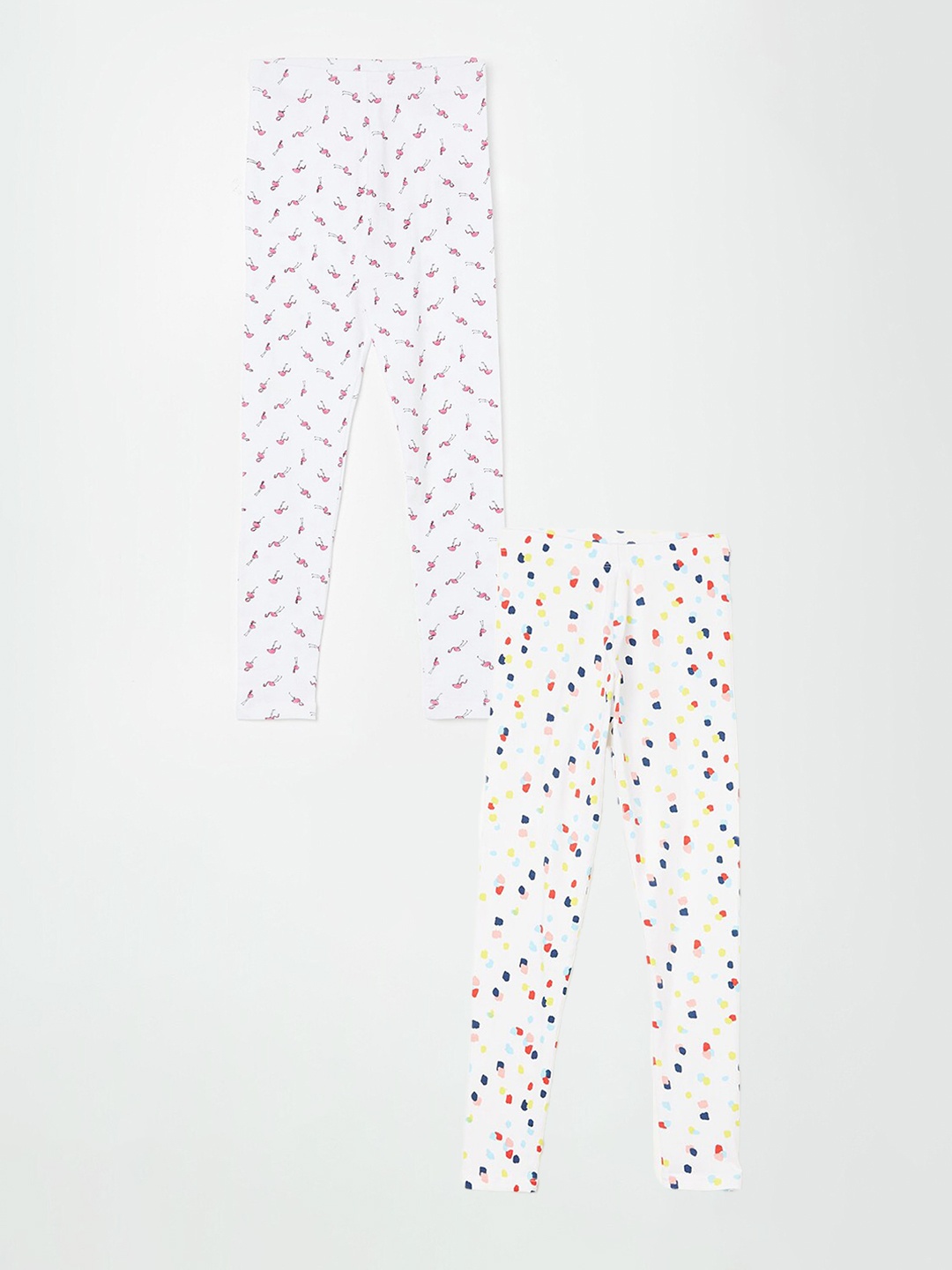 

Fame Forever by Lifestyle Girls Pack Of 2 Ankle Length Leggings, White