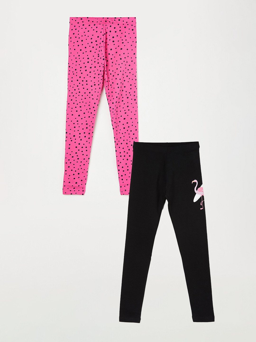 

Fame Forever by Lifestyle Girls Pack Of 2 Ankle Length Leggings, Black