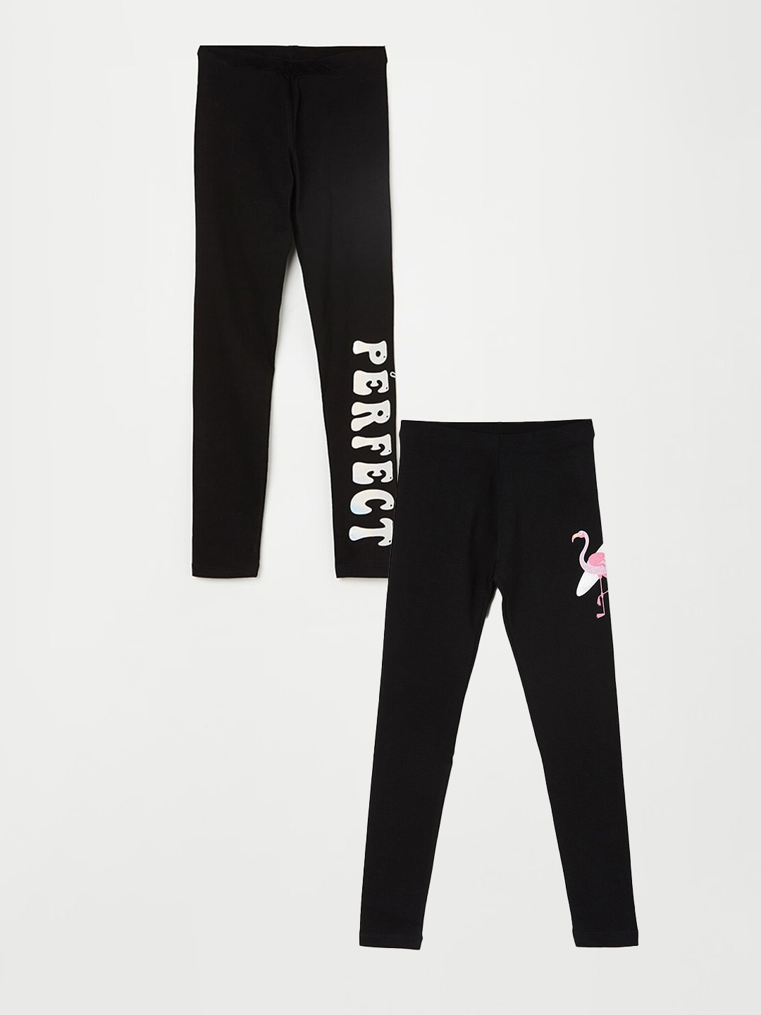 

Fame Forever by Lifestyle Girls Pack Of 2 Ankle Length Leggings, Black